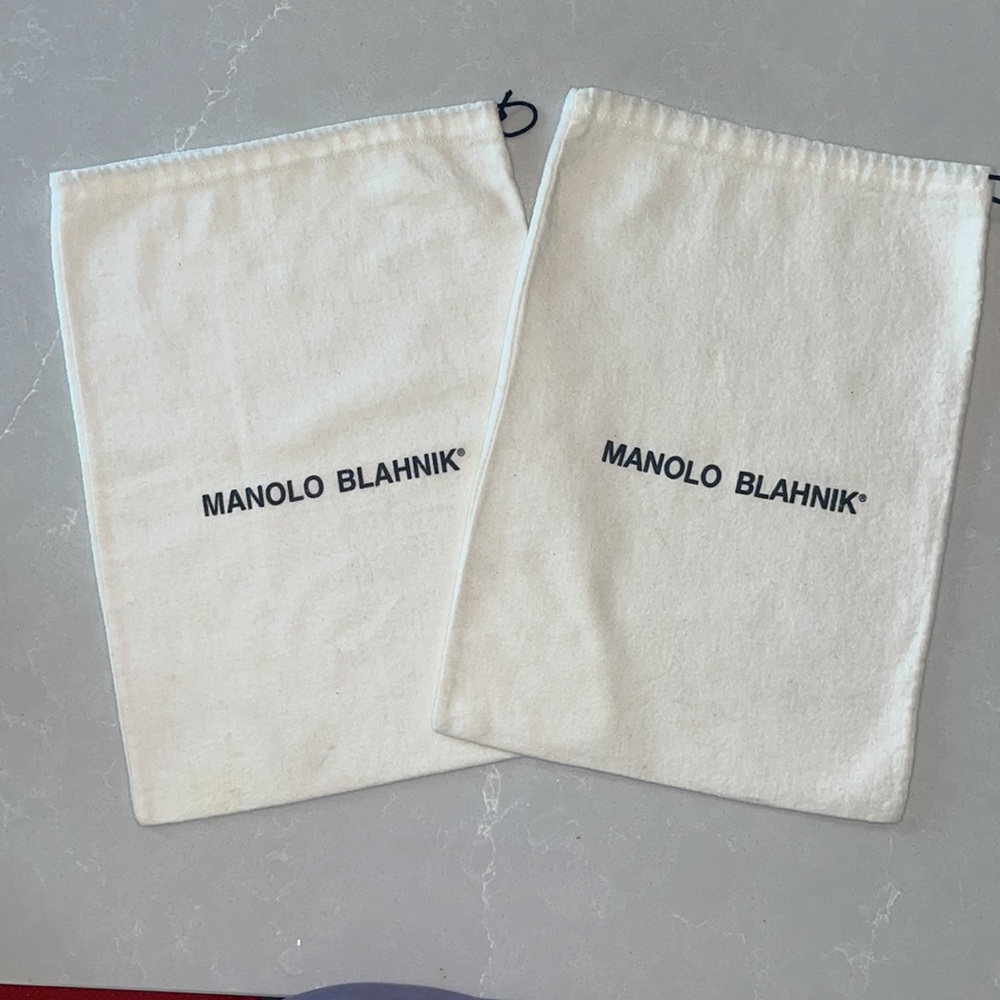 Pair of Authentic Manolo Blahnik Dust Bags